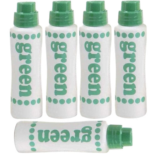 5 Bingo Dabbers easy flow & vibrant Green Ink hours of bingo playing fun 2.5 oz