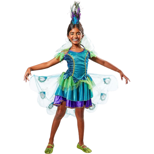 Peacock Costume, Small Iridescent Color