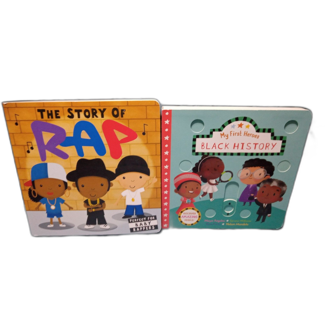 My First Heroes: Black History Board book & The Story of Rap Board book Bundle