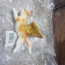 Load image into Gallery viewer, Honor the Feline: Orange Tabby Holiday Cat Angel Ornament
