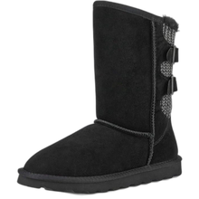 Load image into Gallery viewer, Women&#39;s Mid Calf Fashion Winter Snow Boots Black Size 11 M
