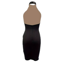 Load image into Gallery viewer, Sequined Halter Neck Dress, Sexy Sleeveless Bodycon Dress Black / XL(12)
