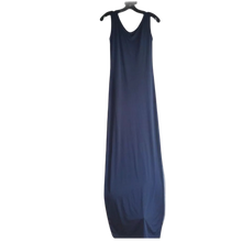 Load image into Gallery viewer, Casual Tank Dress Scoop Neck Sleeveless Slim Bodycon Racerback Maxi Dress Blue L
