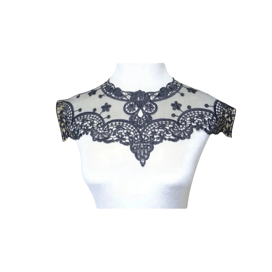 Applique Lace Fabric Garment Decoration DIY Neckline Sewing Embroidered Collar