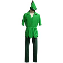 Load image into Gallery viewer, Unisex Peter Pan Cosplay Costume Green Color Costume Adult (Large)
