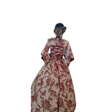 Load image into Gallery viewer, Flare Sleeve Victorian Party Formal Gown Renaissance Gothic Floral Sm
