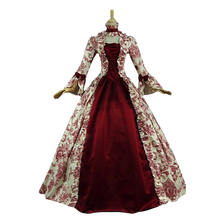 Load image into Gallery viewer, Flare Sleeve Victorian Party Formal Gown Renaissance Gothic Floral Sm
