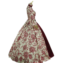 Load image into Gallery viewer, Flare Sleeve Victorian Party Formal Gown Renaissance Gothic Floral Sm
