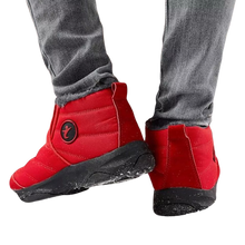 Load image into Gallery viewer, Snow Boots Warm Ankle Booties Anti-Slip Waterproof Shoes Slip On Sneakers 8 Red
