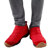 Load image into Gallery viewer, Snow Boots Warm Ankle Booties Anti-Slip Waterproof Shoes Slip On Sneakers 8 Red
