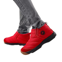 Load image into Gallery viewer, Snow Boots Warm Ankle Booties Anti-Slip Waterproof Shoes Slip On Sneakers 8 Red
