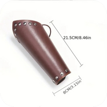 Load image into Gallery viewer, 1pc Cosplay Prop Artificial Leather Wide Men&#39;s Arm Armor Steam Punk Wrist Guard
