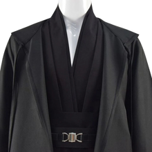 Load image into Gallery viewer, Cosplay Adult Tunic Hooded Robe Outfit Full Set US Size XXX-Large Black Full Set
