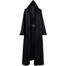 Load image into Gallery viewer, Cosplay Adult Tunic Hooded Robe Outfit Full Set US Size XXX-Large Black Full Set
