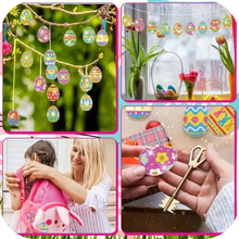 Load image into Gallery viewer, 20pcs Easter Diamond Painting Keychain Kit + Tools Easter Egg Diamond Painting
