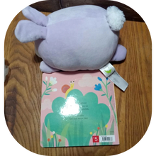 Load image into Gallery viewer, Purple Plush Poppy Pal Bunny &amp; Children’s Board Book Tales from Nature - RABBIT
