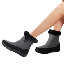 Load image into Gallery viewer, Snow Warm Ankle Boots Waterproof Outdoor Slip On Fur Lined Anti-Slip Zipper 9.5
