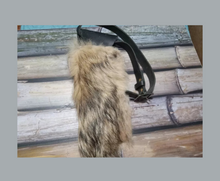 Load image into Gallery viewer, 32&quot; Belt With Handmade 16&quot; Sheath Covered with Fox Fur For Weapon
