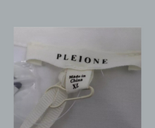 Load image into Gallery viewer, Pleione Women&#39;s White Split Neck Long Sleeve Shirt NWT Sz XL
