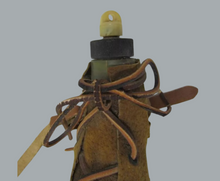 Load image into Gallery viewer, Leather Water Carrying Canteen Container
