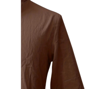 Load image into Gallery viewer, Long Sleeve Lace-Up Shirt Medieval Renaissance Pirate Redish Brown Size 44
