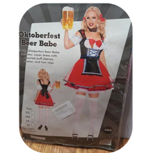 Load image into Gallery viewer, 3 PC. Ladies Oktoberfest Beer Babe Dress Costume Set Med/Lg
