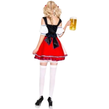 Load image into Gallery viewer, 3 PC. Ladies Oktoberfest Beer Babe Dress Costume Set Med/Lg
