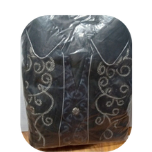 Load image into Gallery viewer, Embroidered Victorian Tailcoat Medieval Frock Coat Renaissance Black XXL 44
