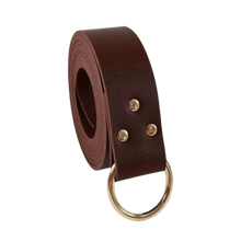 Load image into Gallery viewer, 2pc Medieval Vintage Waistband Money Bag Large Brown Waist Bag Round Buckle Belt
