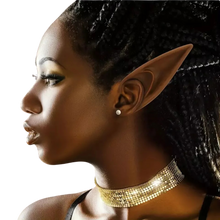 Load image into Gallery viewer, 2 Pair/ Set Brown Latex Elf Ears Ear Wraps Style Ear Ornaments Long &amp; Short
