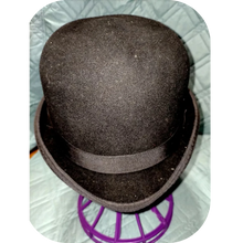 Load image into Gallery viewer, Reed Hill 90% Wool Bowler Hat Size 6 3/4 Black
