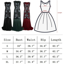 Load image into Gallery viewer, 1920s Sequins Gatsby Flapper Plus Dresses 20s Headband Accs Set XL Black Red
