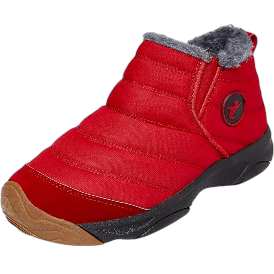 Snow Boots Warm Ankle Booties Anti-Slip Waterproof Shoes Slip On Sneakers 8 Red