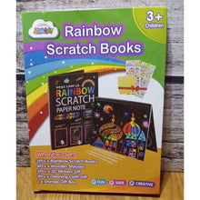 Load image into Gallery viewer, 2 Pack Rainbow Scratch Art Set Drawing Craft Black Magic Art Supplies Kit
