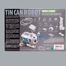 Load image into Gallery viewer, KidzRobotix Tin Can Robot DIY Science Kit STEM Powered Kids Boys &amp; Girls Ages 8+
