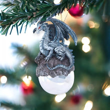 Load image into Gallery viewer, Checkmate Gray Dragon Hanging Ornament Hand-painted cold cast resin
