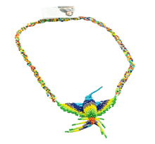 Load image into Gallery viewer, Hummingbird Seed Bead Necklace* Handmade in Guatemala
