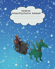 Load image into Gallery viewer, 100 Page Sleigh Rider Handwriting Practice Journal
