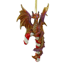 Load image into Gallery viewer, Design Toscano Cane and ABEL The Dragon 2017  Ornament
