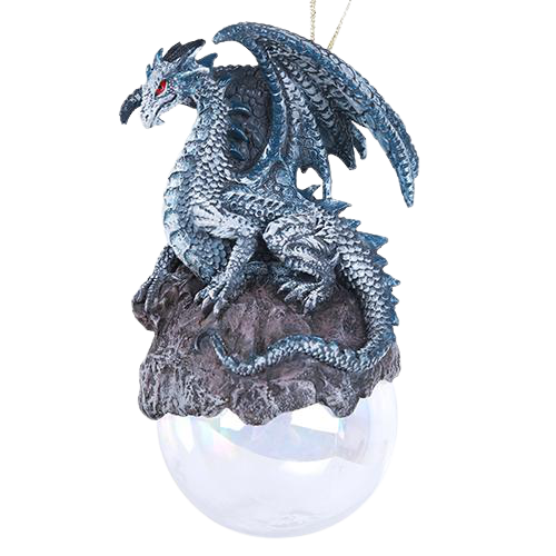 Checkmate Gray Dragon Ornament